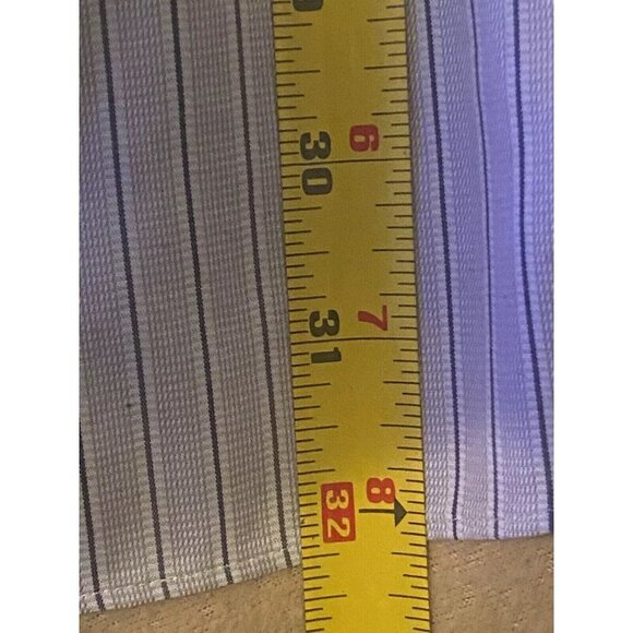 Cremieux Mens Shirt Button 100% Prima Cotton Long Sleeve 17/35 Large - Picture 7 of 9